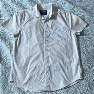 Hollister Men’s Light Blue Short-Sleeve Button-Up Shirt